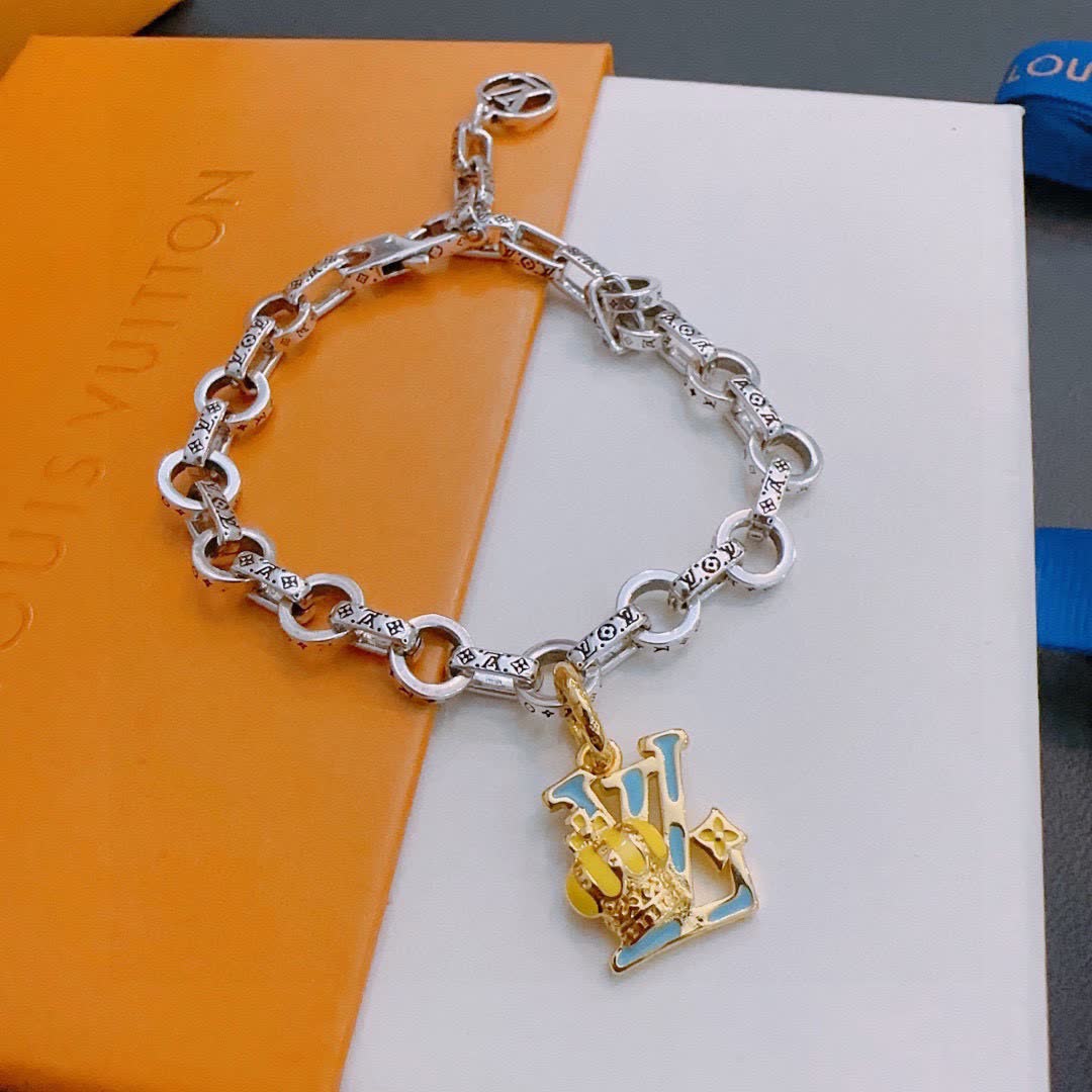 Louis Vuitton Silver Charm Bracelet